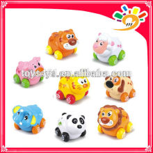 Mini Animal Cartoon Friction Car Toys For Baby Mini Plastic Car